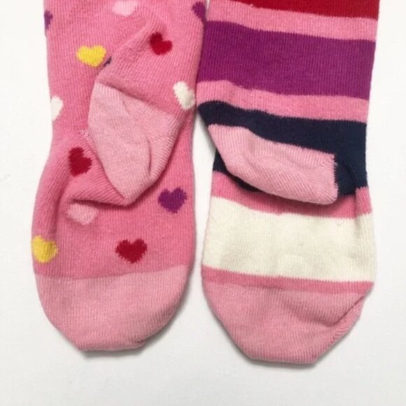 Hanna Andersson | Pink Tights with Stripes and Hearts Girls Size 3-4 - Picture 6 of 8